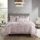 Lee 5 Piece Crinkle Velvet Comforter Set