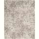 12' X 15' Gray Brown Abstract Jacquard Area Rug Rectangular Patchwork Design for Home Living Room Bedroom or Hallway Use