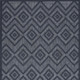 High Quality Indoor Outdoor 5' X 7' Blue Area Rug Blue Jacquard Rectangle Pattern for Living Room Bedroom