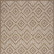 Handmade Beige 4' X 6' Indoor Outdoor Area Rug Rectangular Hallway Pattern for Entryway Living Room 