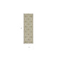  7' Olive Green and Ivory Trellis Non-Skid Runner Rug 