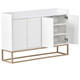  Modern Sideboard Elegant Buffet Cabinet with Large Storage Space for Dining Room, Entryway (White)