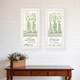 Home and Family White Framed Print Wall Art Set of Two 