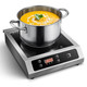 Commercial Induction Cooktop,1800W Induction Burner with Sensor Touch and LCD Screen,ETL-Certified Single Electric Burner