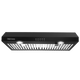 Under Cabinet Range Hood 30 Inch,Black Range Hood with 430 Spray-Painted Stainless Steel,3-speed Fan & 700 CFM Kitchen Hood