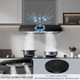 Under Cabinet Range Hood 30 Inch,Black Range Hood with 430 Spray-Painted Stainless Steel,3-speed Fan & 700 CFM Kitchen Hood