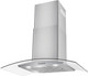 Range Hood 30 Inch, Tieasy Wall Mount Kitchen Hood with Ducted/Ductless Convertible Duct, Stainless Steel Chimney,Baffle Filter