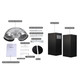 Black Range Hood 30 Inch,Hood Vents for Kitchen with ,Vent Hoods 30 Inch,Wall Mount Ductless Range Hood with LED Light