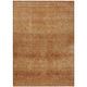 8' X 10' Geometric Indoor/Outdoor Area Rug Copper and Ivory Washable Carpet