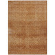 8' X 10' Geometric Indoor/Outdoor Area Rug Copper and Ivory Washable Carpet