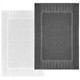 Luxury Bath Mat Set 22x34 2-Pack Absorbent Cotton Polyester 