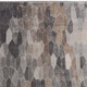 7' Cobblestone Runner Rug in Gray Brown and Charcoal Tones