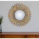 Gold Sunburst Iron Framed Accent Decorative Mirror
