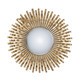 Gold Sunburst Iron Framed Accent Decorative Mirror