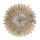 Gold Sunburst Iron Framed Accent Decorative Mirror