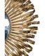 Gold Sunburst Iron Framed Accent Decorative Mirror