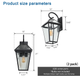 Modern Outdoor Waterproof Wall Lights Support Many Types of Bulbs (2 Packs)