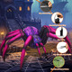 9 FT Halloween Inflatables Purple Gradient Spider Outdoor Indoor Decorations 