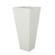 Outdoor Modern MGO Cast Stone Planter, White