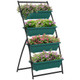 Raised Garden Bed, 4 Tier Vertical Garden Planter Set, Green