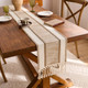 Decorative Cotton Dining Table Runner with Tassel