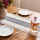 Cotton Woven Knotted Tassels Dining Table Runner