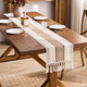 Cotton Woven Knotted Tassels Dining Table Runner