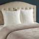 Pescal Oversized Velvet Comforter Set with Euro Shams and Throw Pillows