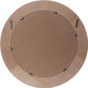 Round Wood Mirror with Carved Frame, Rustic Large Wall Mirror