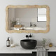 Rattan Wall Mirror, 23.6" W x 1.4" D