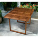 Brown Solid Wood Folding Dining Table Design for Outdoor Garden 