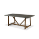 Extendable Modern Farmhouse Solid Wood V-Frame Trestle Dining Table 