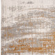 9' X 13' Gray Gold Abstract Non-Skid Area Rug Polyester Machine Made Rectangle Pattern