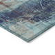 9' X 12' Teal Blue and Gray Abstract Indoor Outdoor Area Rug Washable Set