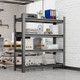 Steel Storage Rack Shelf Unit for Warehouse Garage - Industrial Metal Shelving Systems with Powder Coating Finish