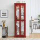 Lighted Glass Curio Display Cabinet