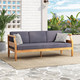 3-Seater Garden Sofa for Outdoor