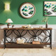 Industrial Console Table, Rustic Brown
