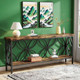 Industrial Console Table, Rustic Brown