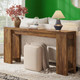 Wooden Console Table for Sofa Entryway, Dark Brown