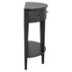 U-Style Modern Curved Console Table with 3 Drawers and 1 Shelf