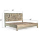 Ibiza King Bed in Vintage Teal Reclaimed Wood