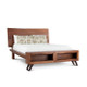 London Loft King Bed in Walnut