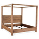 Sedona Canopy King Bed in Brushed Acacia