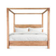 Sedona Canopy Queen Bed in Brushed Acacia
