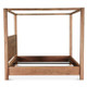 Sedona Canopy Queen Bed in Brushed Acacia