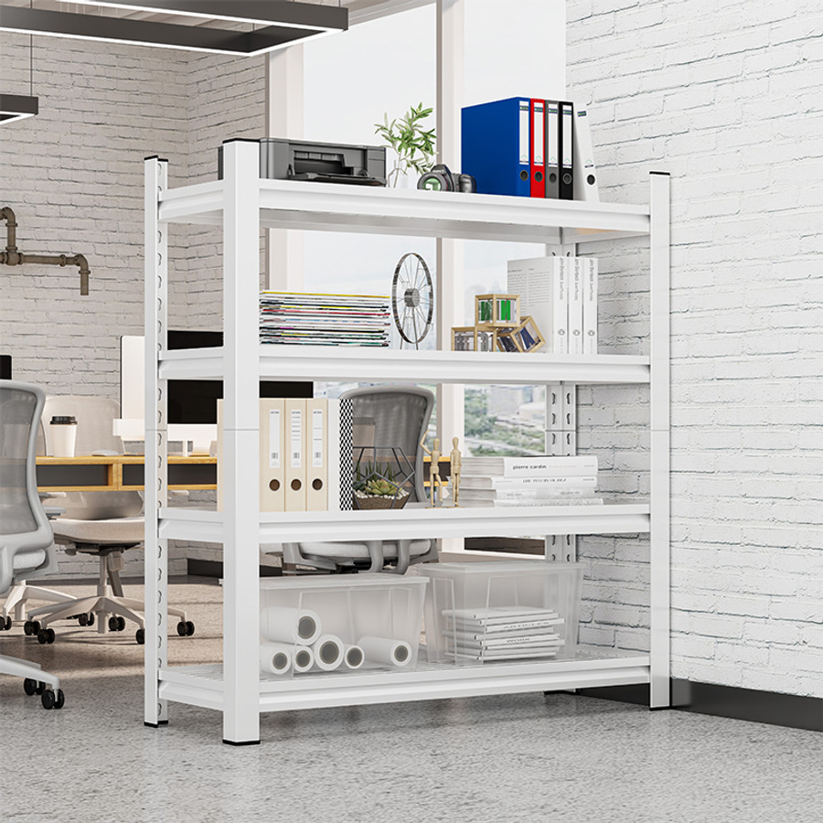 Steel Storage Rack Shelf Unit for Warehouse Garage - Industrial Metal Shelving Systems with Powder Coating Finish