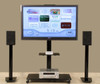 TV Stand with Universal Mount and Caster for 35"-65" LCD/LED TV Black