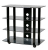 High Boy TV stand with caster for up to 35" LED/LCD TV 4 AV Shelves
