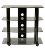 High Boy TV stand with caster for up to 35" LED/LCD TV 4 AV Shelves